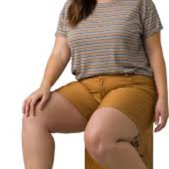 NWT PrAna Women's Halle Short Plus II in earthbound - Picture 4 of 12